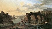 HEUSCH, Jacob de River View with the Ponte Rotto sg Norge oil painting reproduction